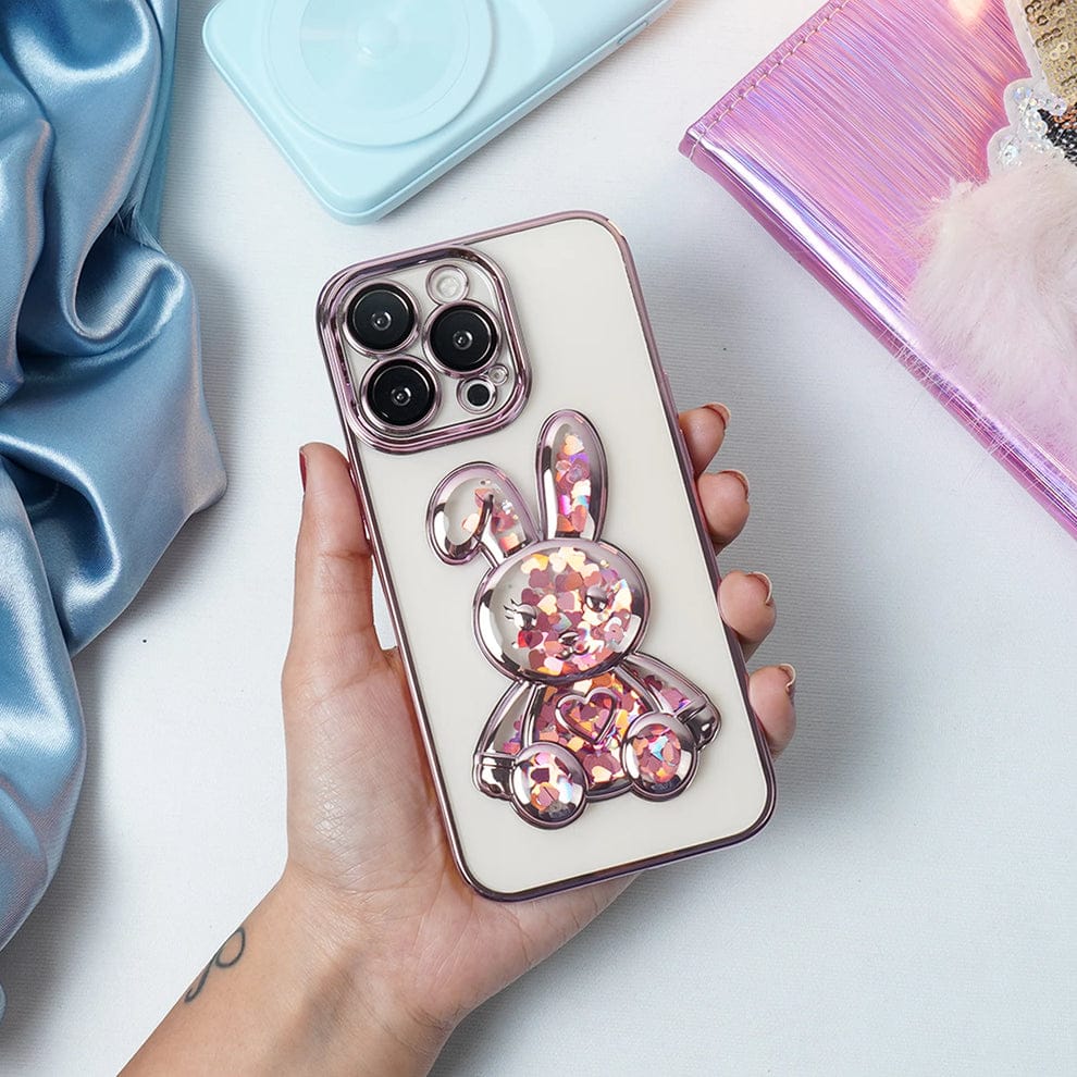 (Buy 1 Get 1) Transparent 3D Bear Protective Case For iPhone