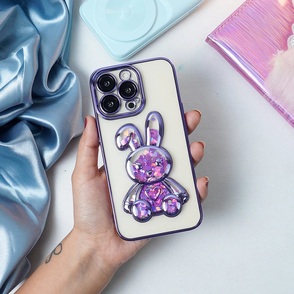 (Buy 1 Get 1) Transparent 3D Bear Protective Case For iPhone