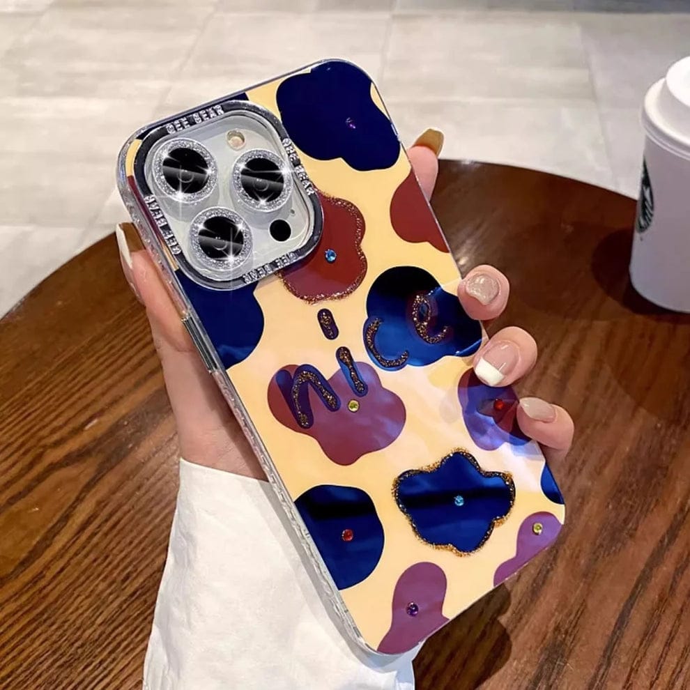 (Buy 1 Get 1) Sparkling Western Cow Print Phone Case For iPhone