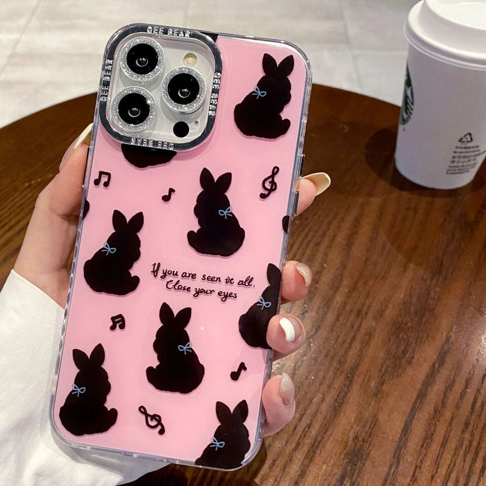 (Buy 1 Get 1) Playful Cartoon Bunny Phone Case For iPhone