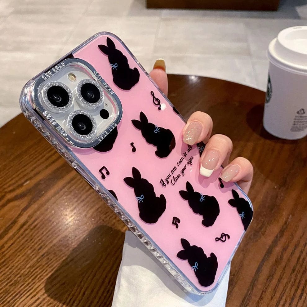(Buy 1 Get 1) Playful Cartoon Bunny Phone Case For iPhone