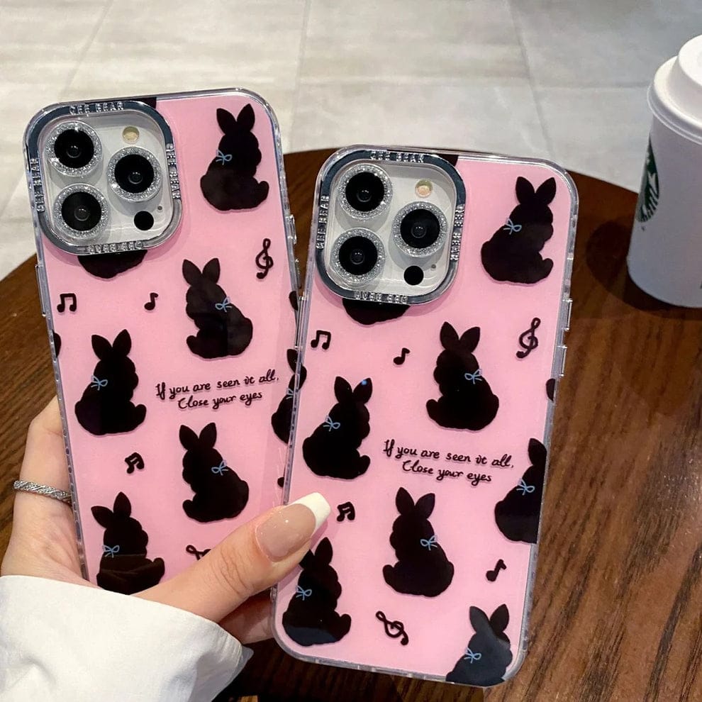 (Buy 1 Get 1) Playful Cartoon Bunny Phone Case For iPhone