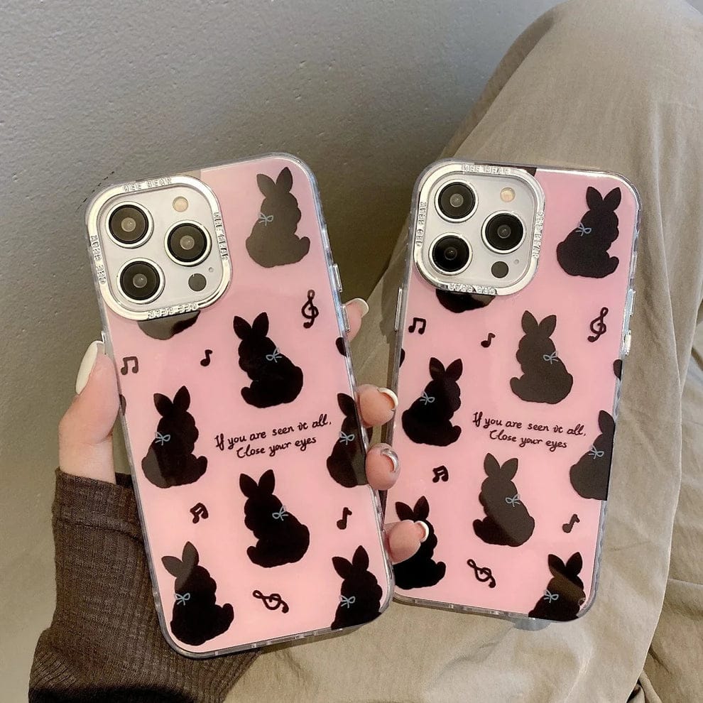 (Buy 1 Get 1) Playful Cartoon Bunny Phone Case For iPhone
