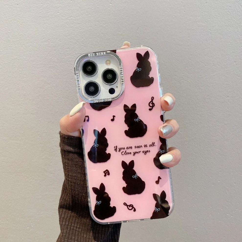 (Buy 1 Get 1) Playful Cartoon Bunny Phone Case For iPhone
