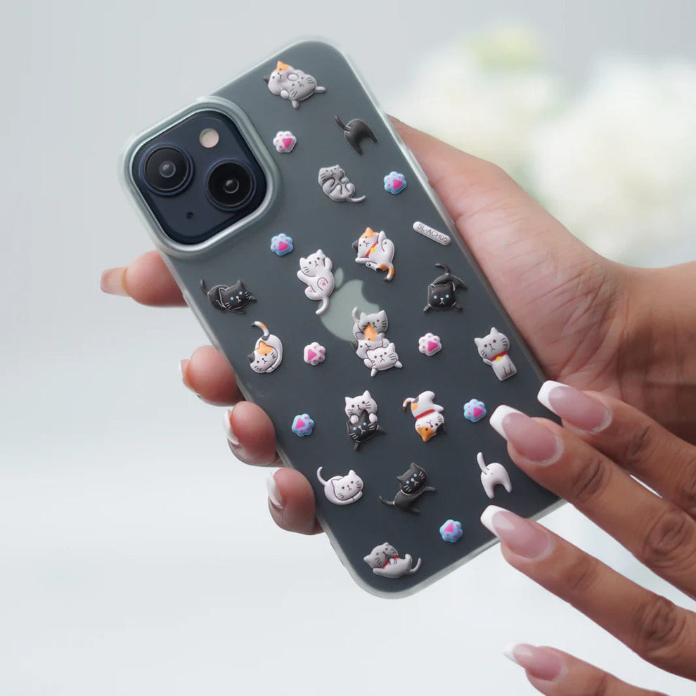 (Buy 1 Get 1) Mischievous Cute Kitty Case For iPhone