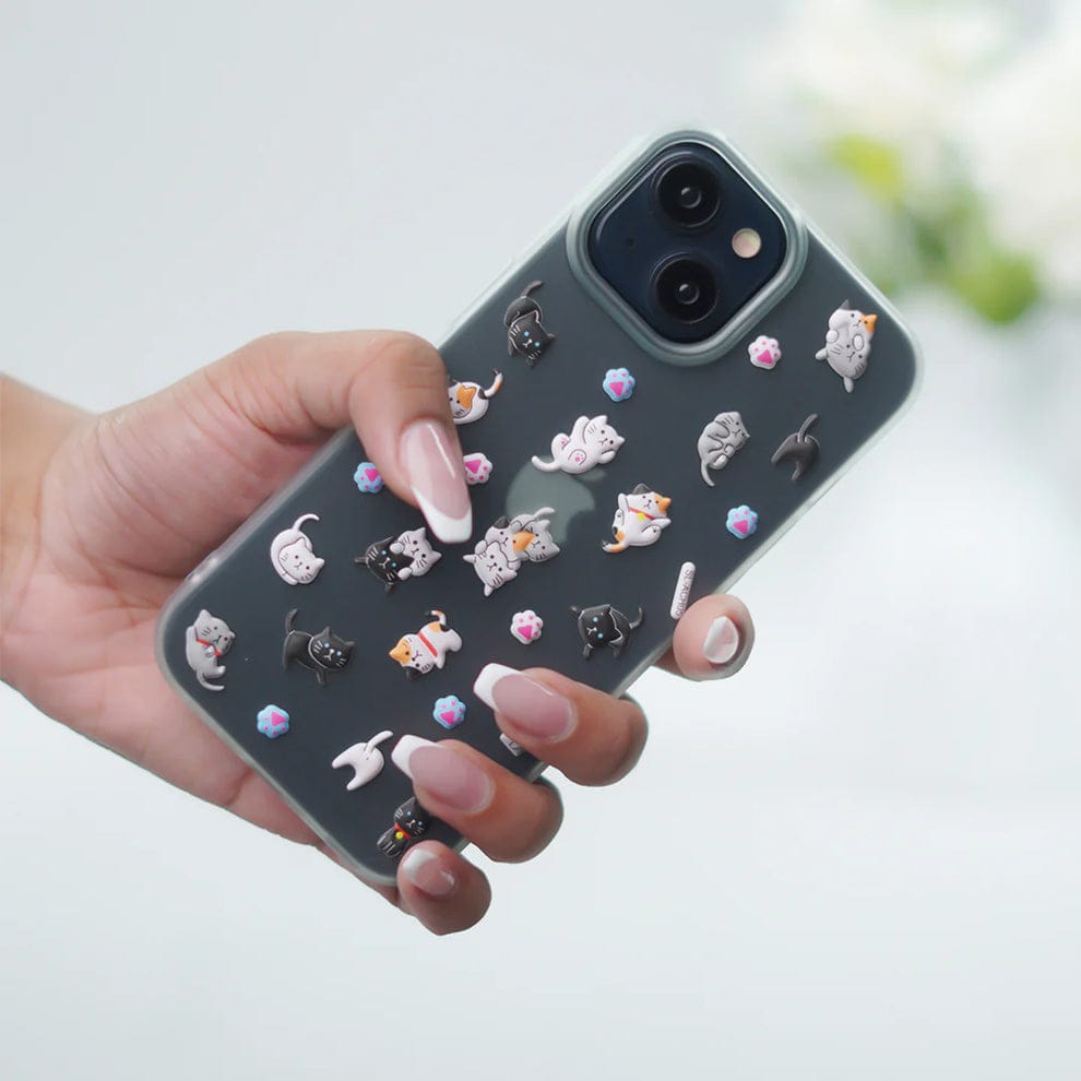 (Buy 1 Get 1) Mischievous Cute Kitty Case For iPhone