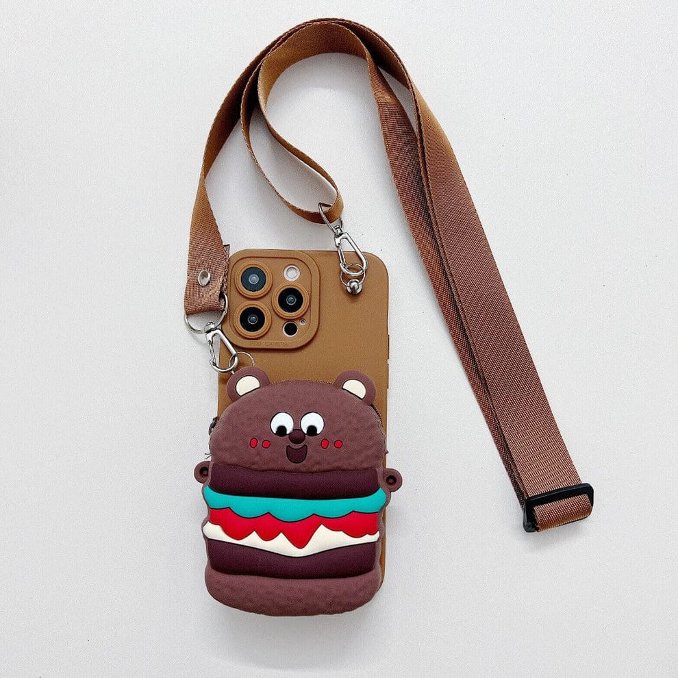 (Buy 1 Get 1) Lovely Cartoon Wallet Phone Case For iPhone