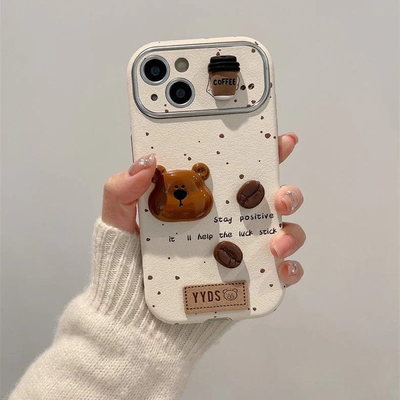 (Buy 1 Get 1) Graffiti Lovable Bear Case For iPhone