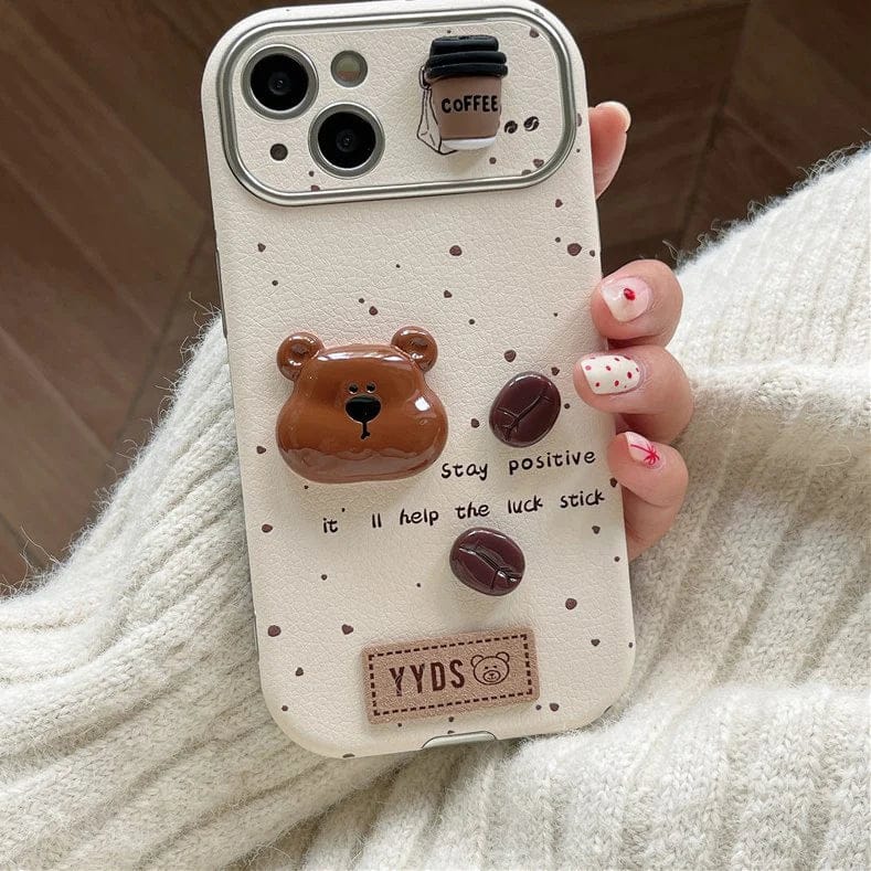 (Buy 1 Get 1) Graffiti Lovable Bear Case For iPhone