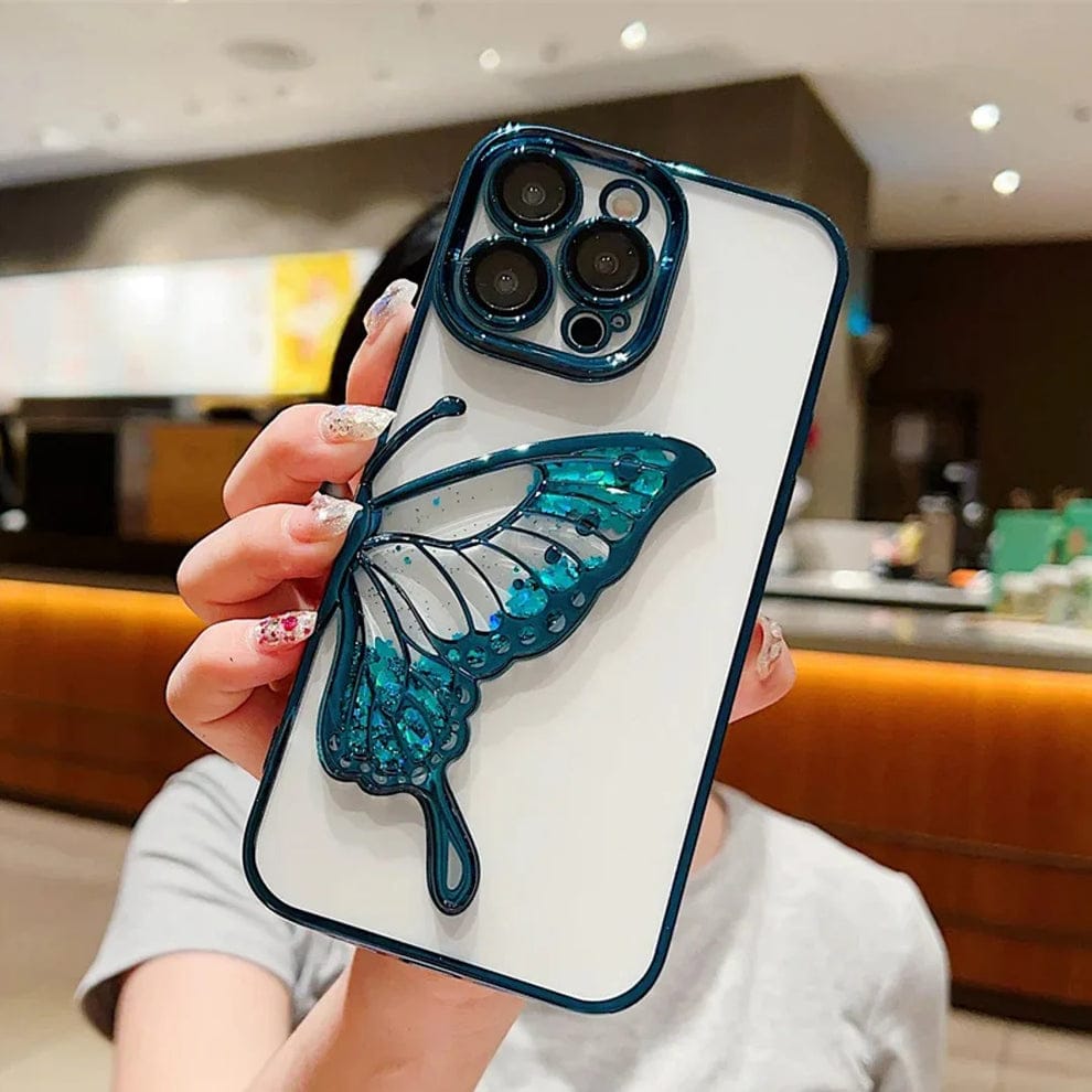 (Buy 1 Get 1) Glowing Butterfly Transparent Phone Case For iPhone