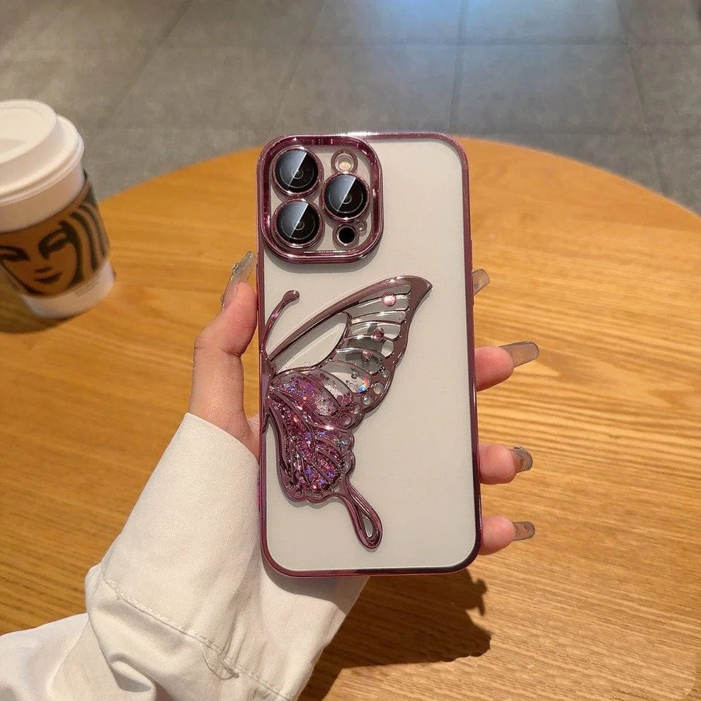 (Buy 1 Get 1) Glowing Butterfly Transparent Phone Case For iPhone