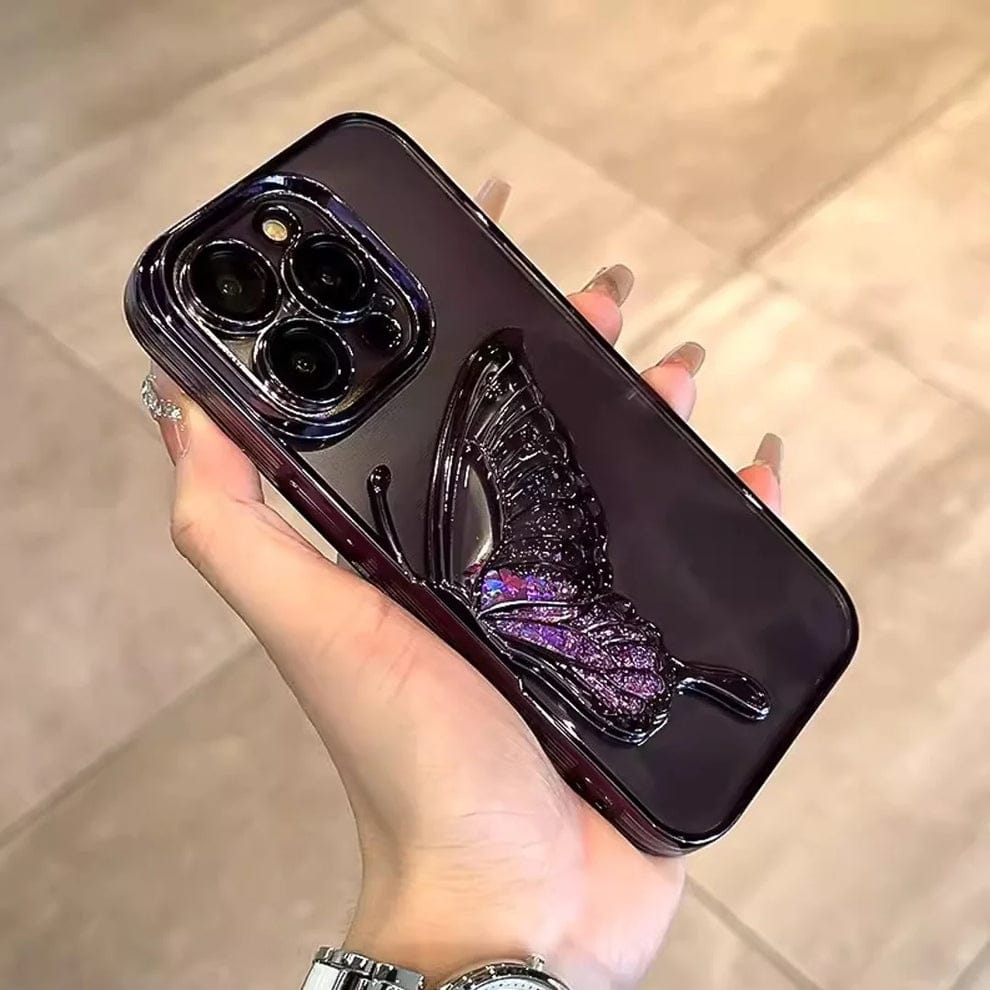 (Buy 1 Get 1) Glowing Butterfly Transparent Phone Case For iPhone