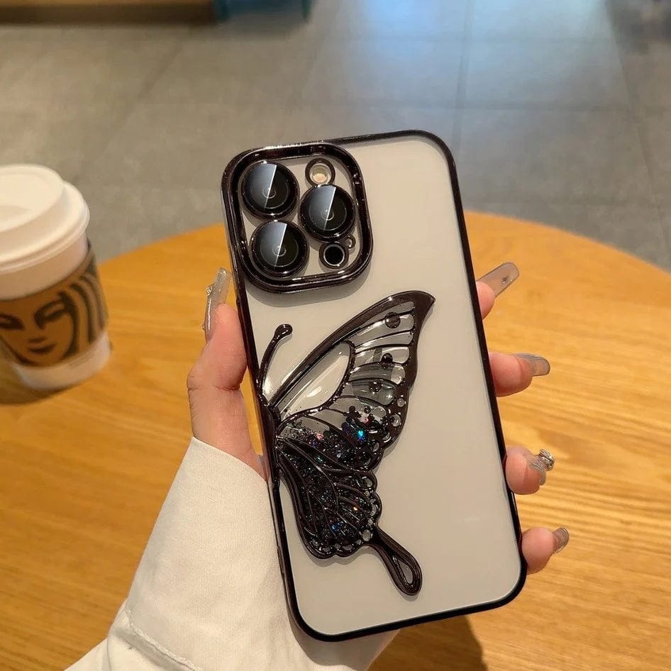 (Buy 1 Get 1) Glowing Butterfly Transparent Phone Case For iPhone