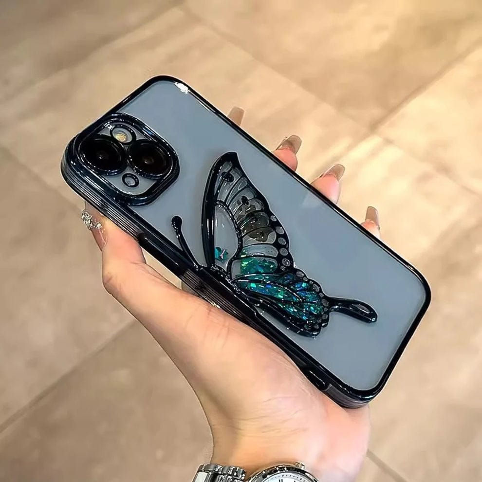 (Buy 1 Get 1) Glowing Butterfly Transparent Phone Case For iPhone