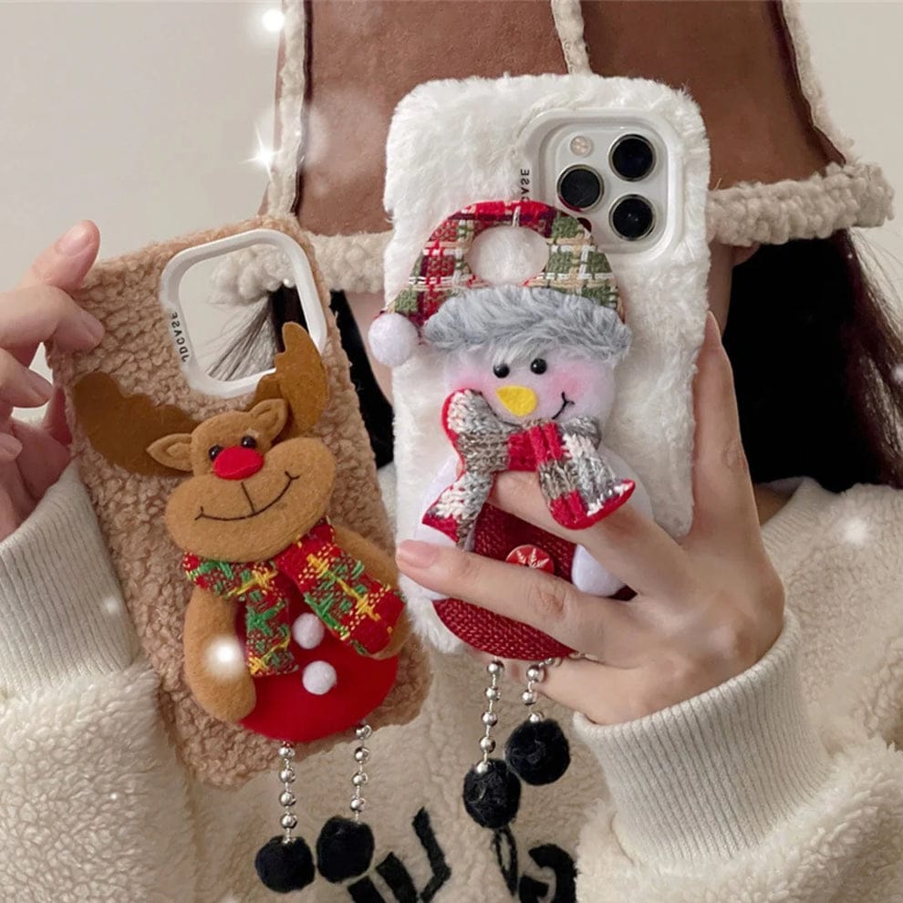 (Buy 1 Get 1) Fluffy Mingle 3D Jingle Fiesta Case For iPhone