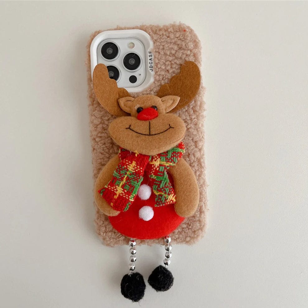 (Buy 1 Get 1) Fluffy Mingle 3D Jingle Fiesta Case For iPhone