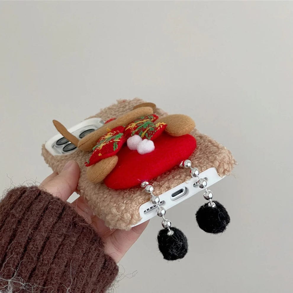 (Buy 1 Get 1) Fluffy Mingle 3D Jingle Fiesta Case For iPhone