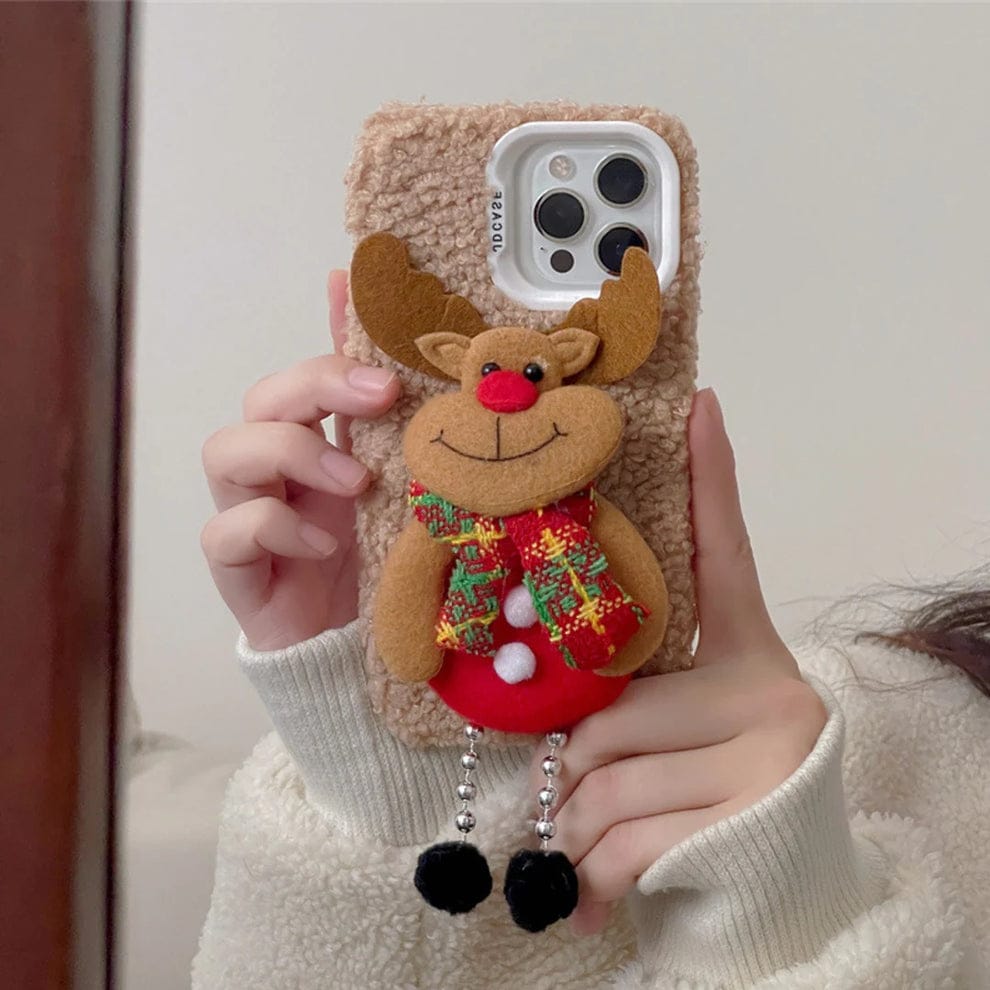 (Buy 1 Get 1) Fluffy Mingle 3D Jingle Fiesta Case For iPhone
