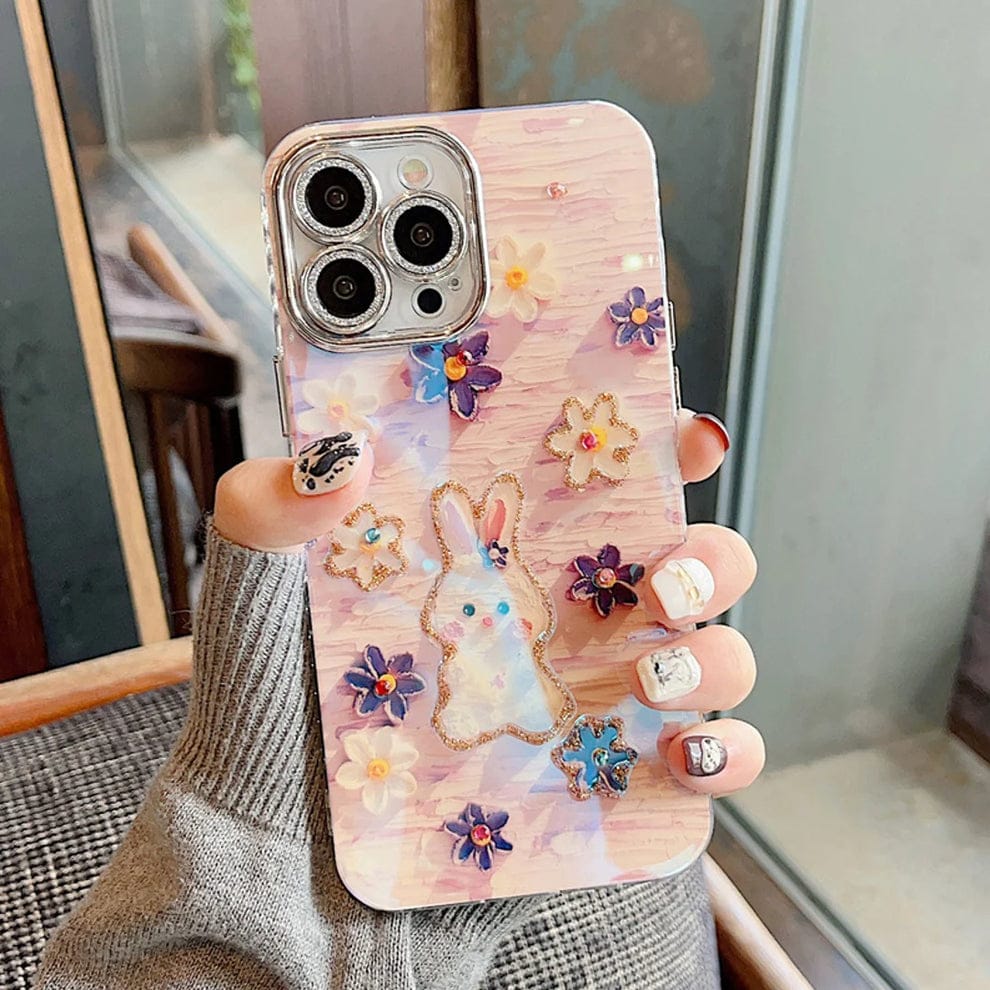 (Buy 1 Get 1) Floral Fables Cartoon Phone Case For iPhone