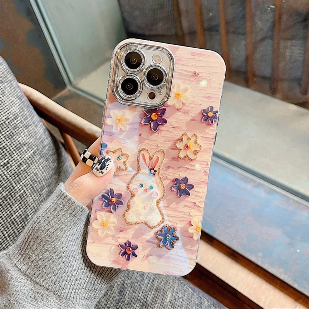 (Buy 1 Get 1) Floral Fables Cartoon Phone Case For iPhone