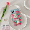(Buy 1 Get 1) Floral Pup Paradise Pattern Case For iPhone