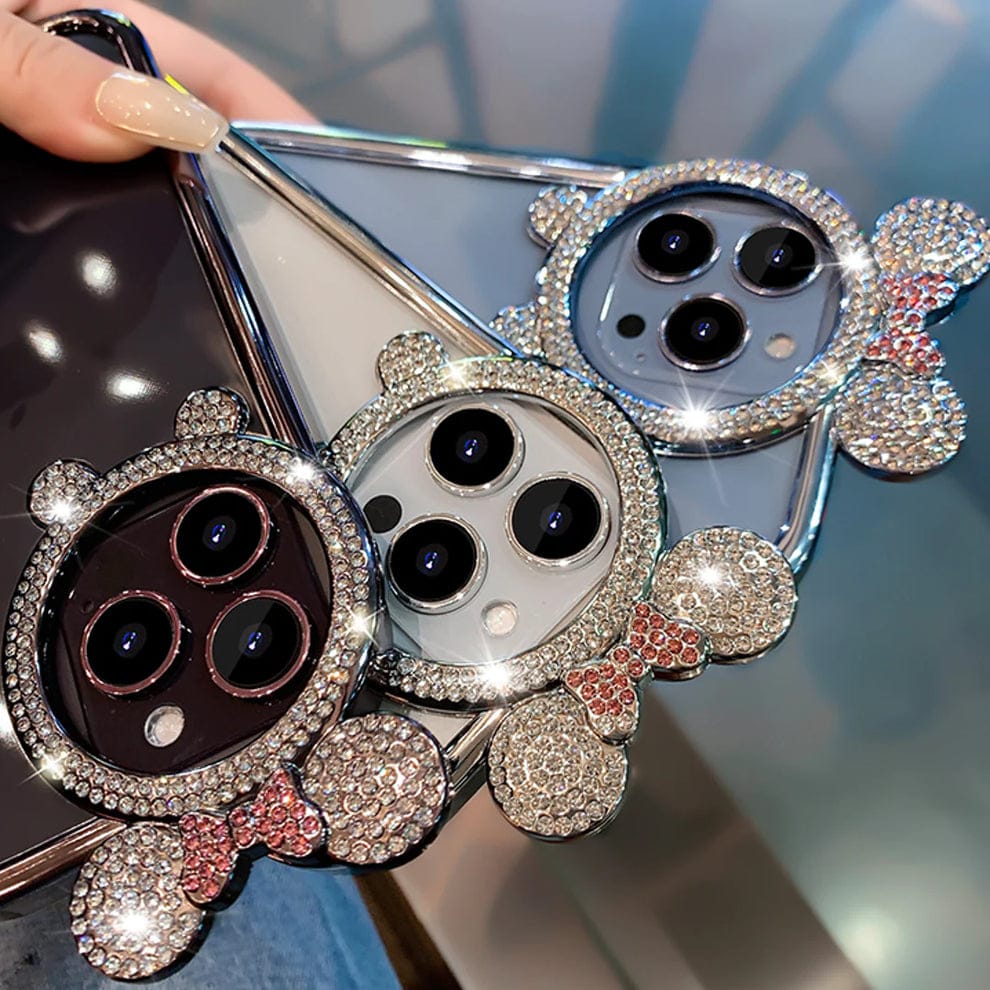 (Buy 1 Get 1) Diamond Bear Ear Case For iPhone