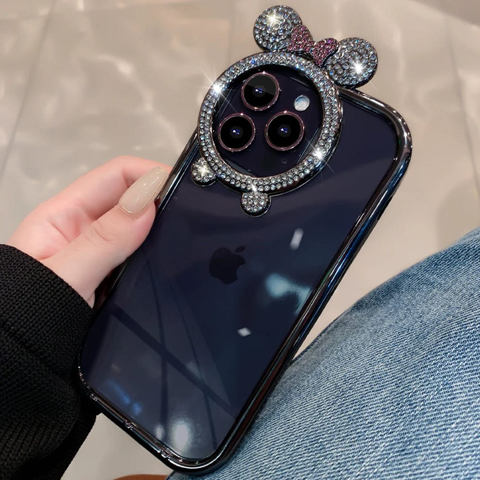 (Buy 1 Get 1) Diamond Bear Ear Case For iPhone