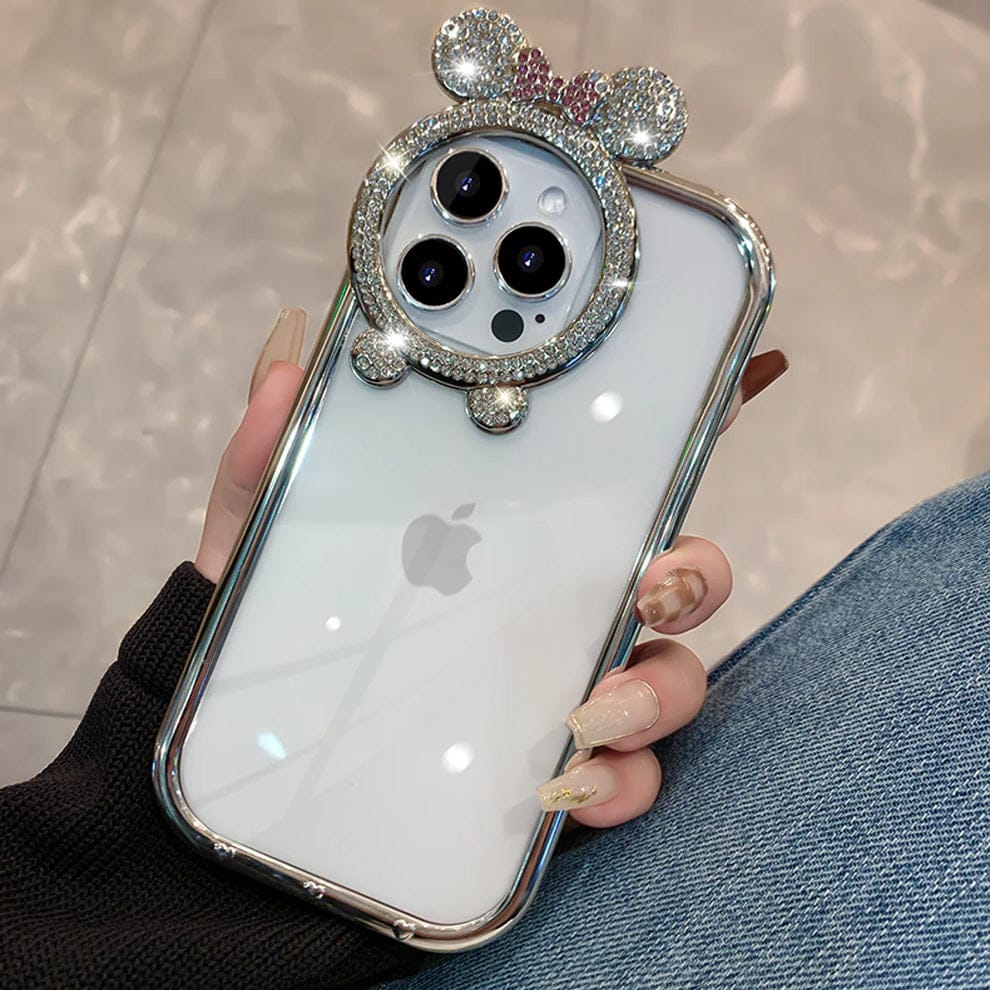 (Buy 1 Get 1) Diamond Bear Ear Case For iPhone