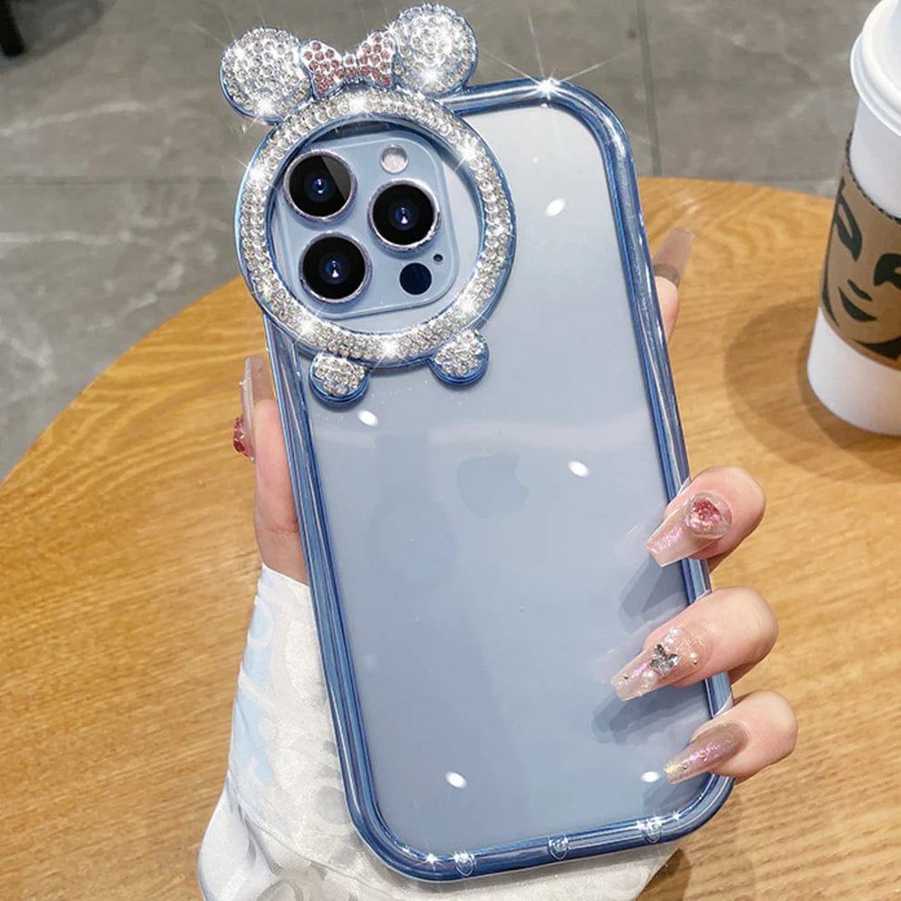 (Buy 1 Get 1) Diamond Bear Ear Case For iPhone