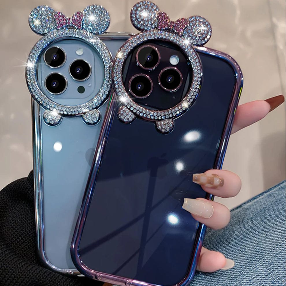 (Buy 1 Get 1) Diamond Bear Ear Case For iPhone