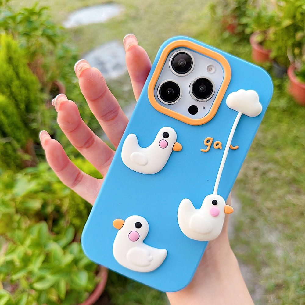 (Buy 1 Get 1) Cloudy Duck Dream Phone Case