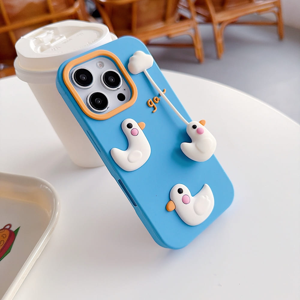 (Buy 1 Get 1) Cloudy Duck Dream Phone Case