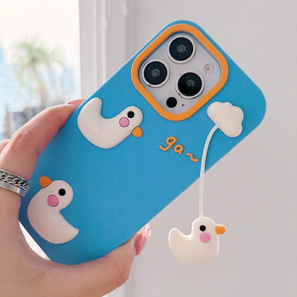 (Buy 1 Get 1) Cloudy Duck Dream Phone Case