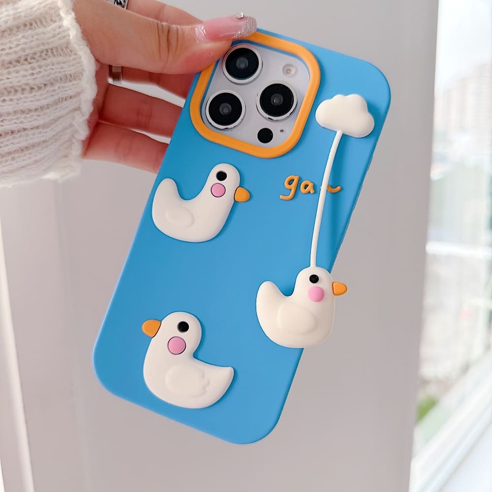(Buy 1 Get 1) Cloudy Duck Dream Phone Case