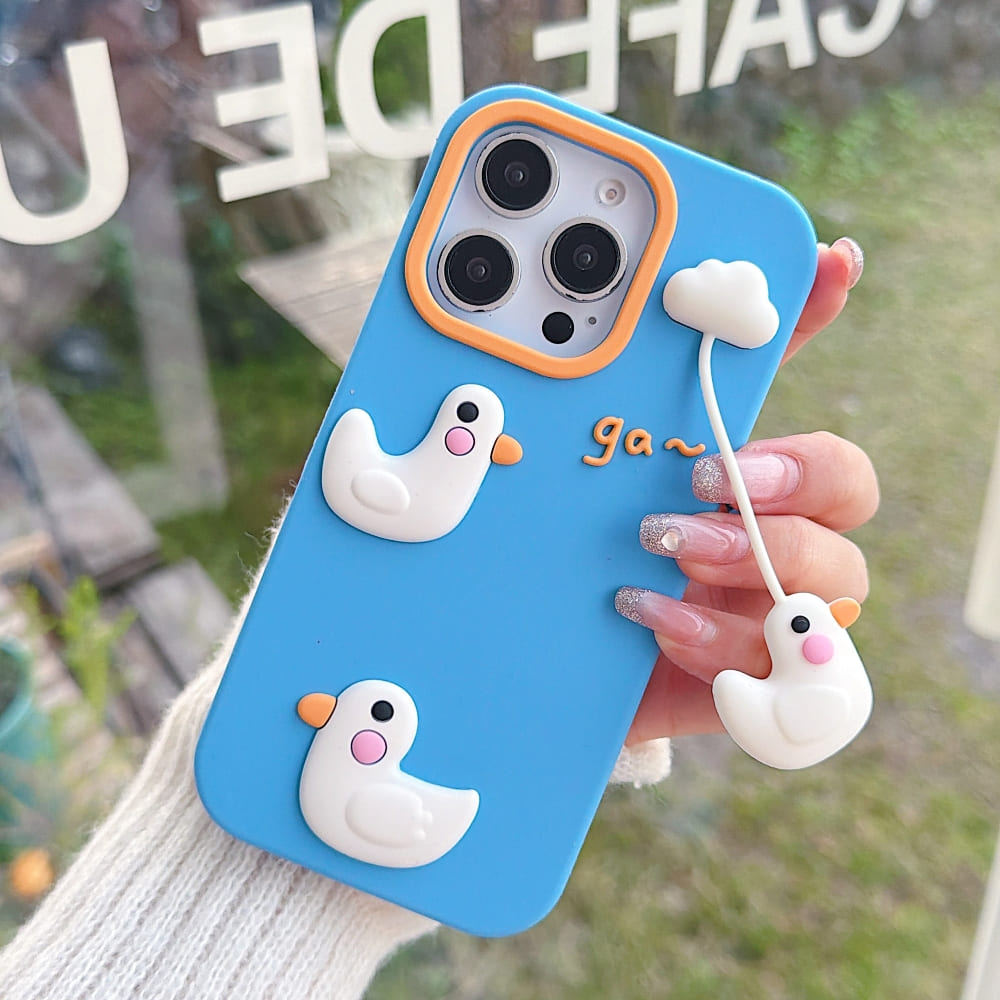 (Buy 1 Get 1) Cloudy Duck Dream Phone Case