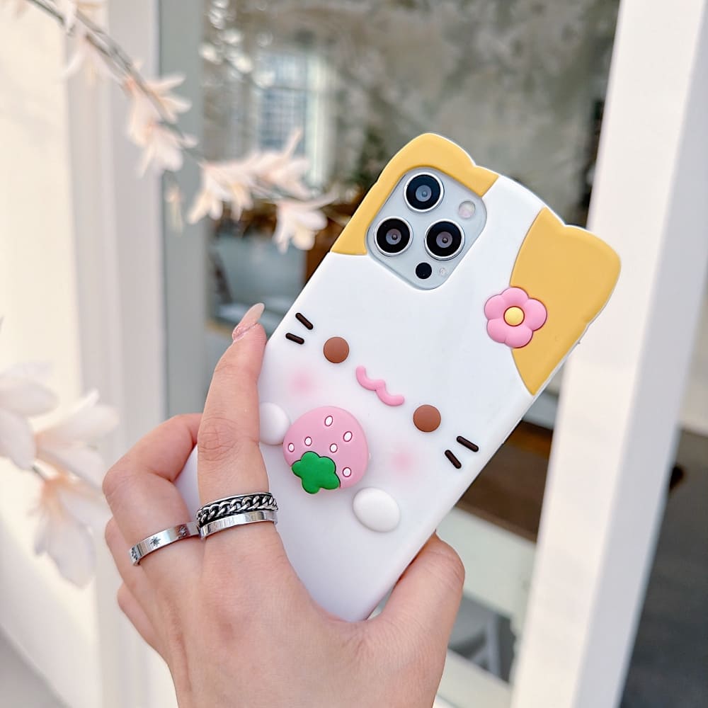 (Buy 1 Get 1) Strawberry Paws Phone Case