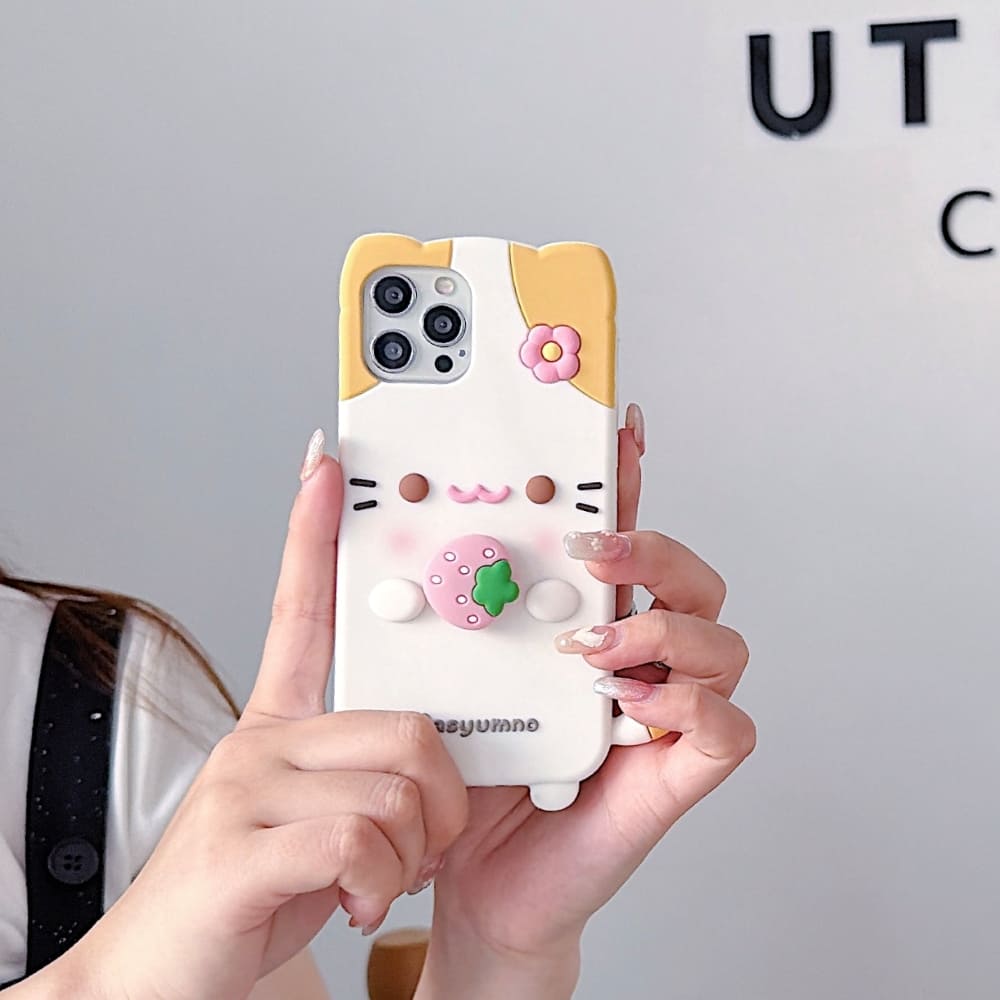 (Buy 1 Get 1) Strawberry Paws Phone Case