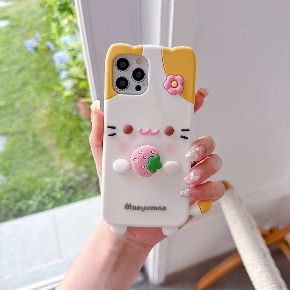 (Buy 1 Get 1) Strawberry Paws Phone Case