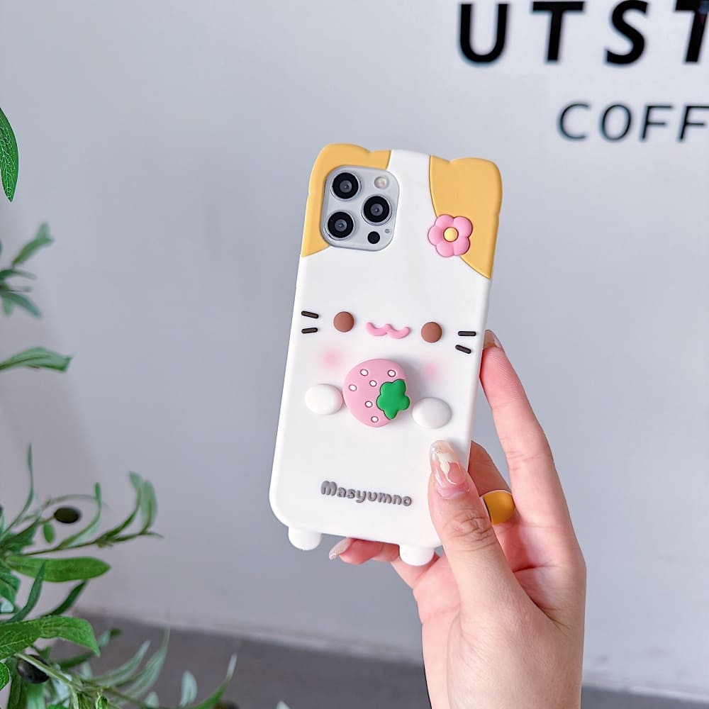 (Buy 1 Get 1) Strawberry Paws Phone Case