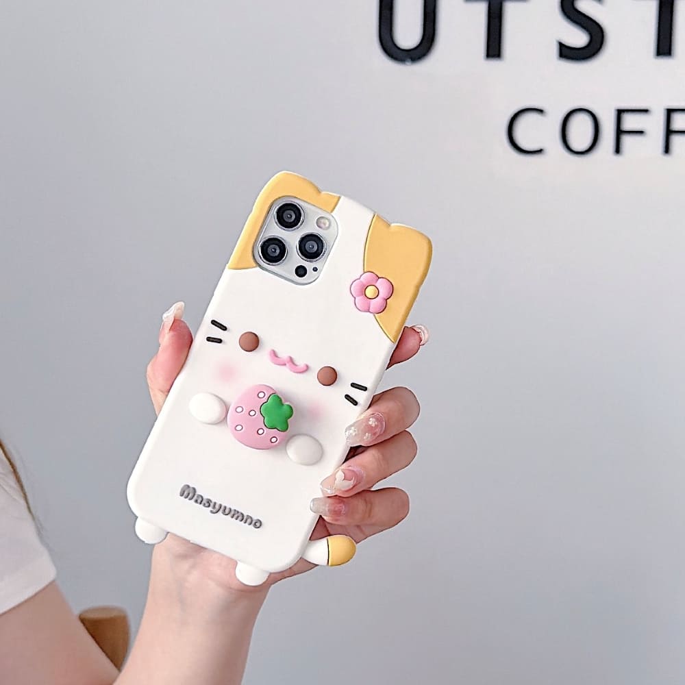 (Buy 1 Get 1) Strawberry Paws Phone Case
