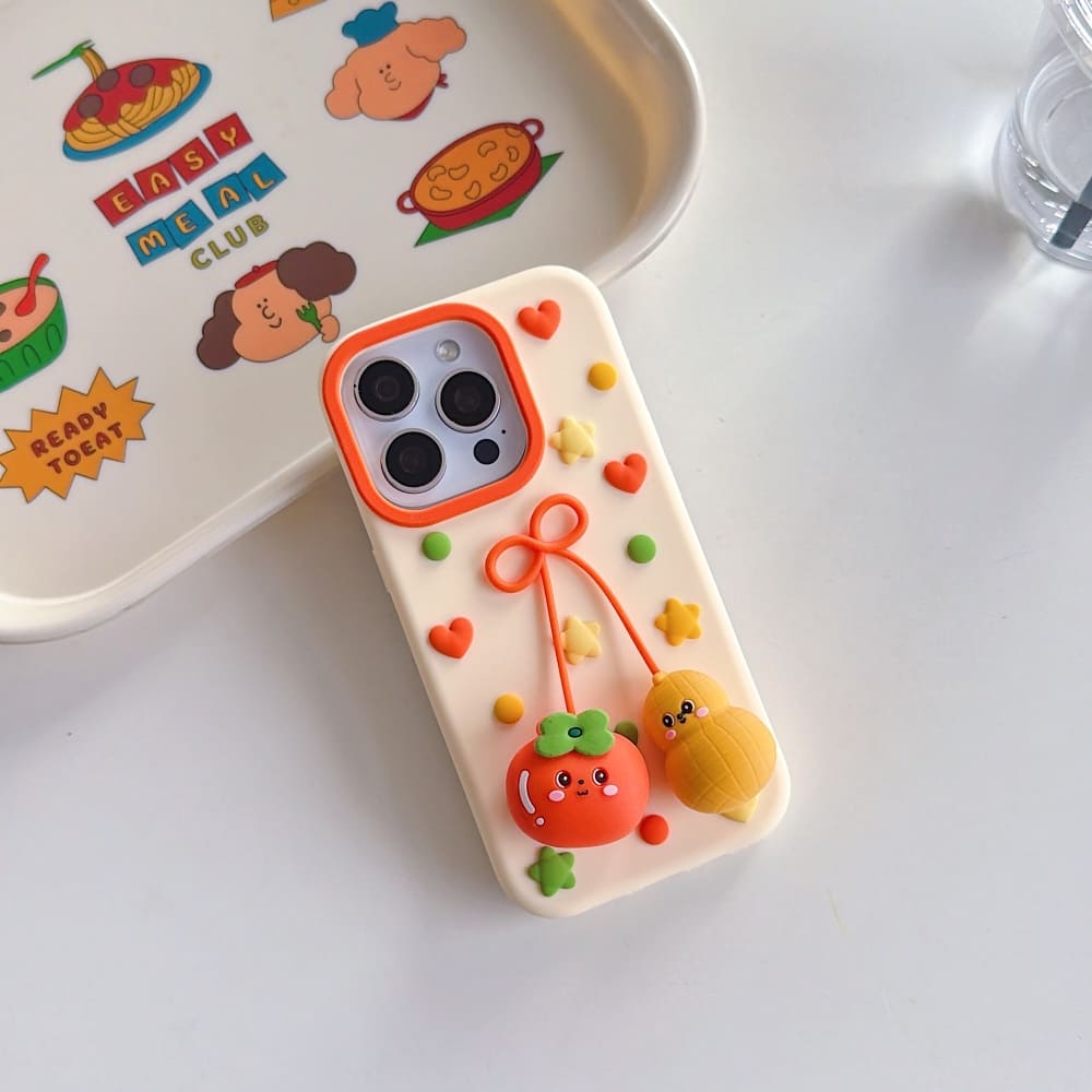 (Buy 1 Get 1) Happy Fruit Friends Phone Case