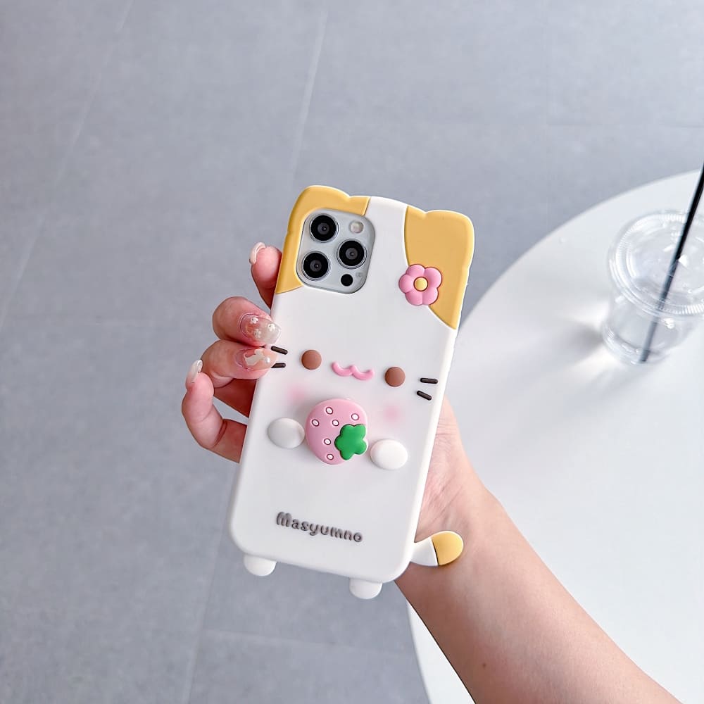 (Buy 1 Get 1) Strawberry Paws Phone Case