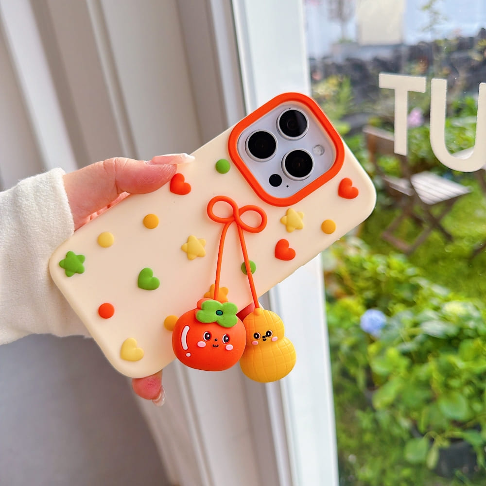 (Buy 1 Get 1) Happy Fruit Friends Phone Case