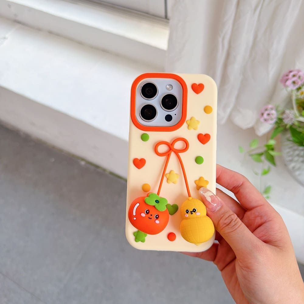 (Buy 1 Get 1) Happy Fruit Friends Phone Case