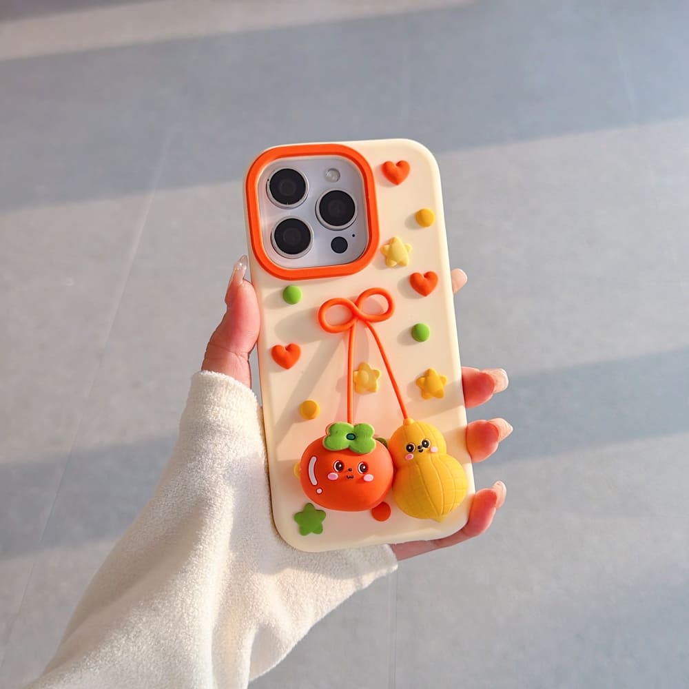 (Buy 1 Get 1) Happy Fruit Friends Phone Case