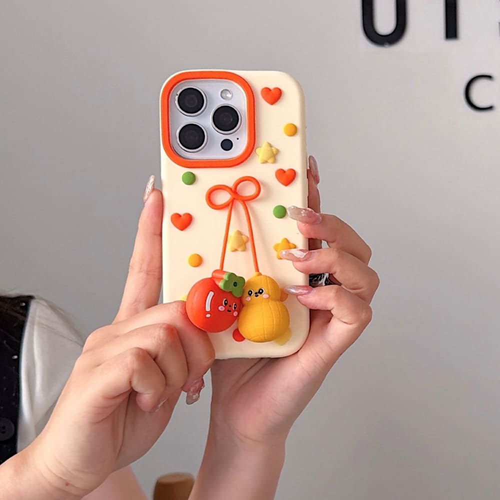(Buy 1 Get 1) Happy Fruit Friends Phone Case