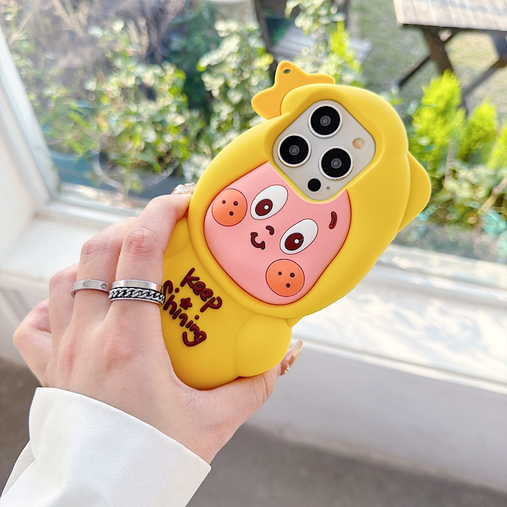 (Buy 1 Get 1) Yellow Joy Protective Phone Case