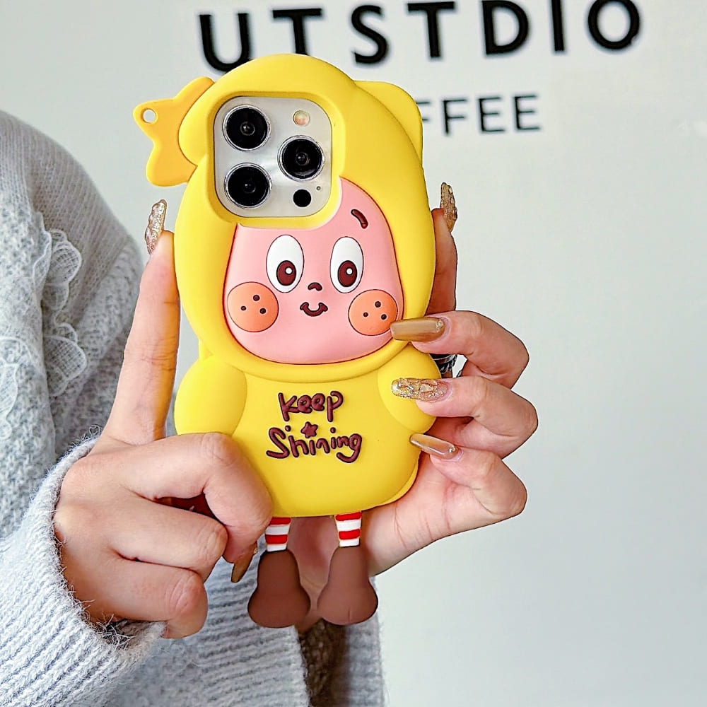 (Buy 1 Get 1) Yellow Joy Protective Phone Case