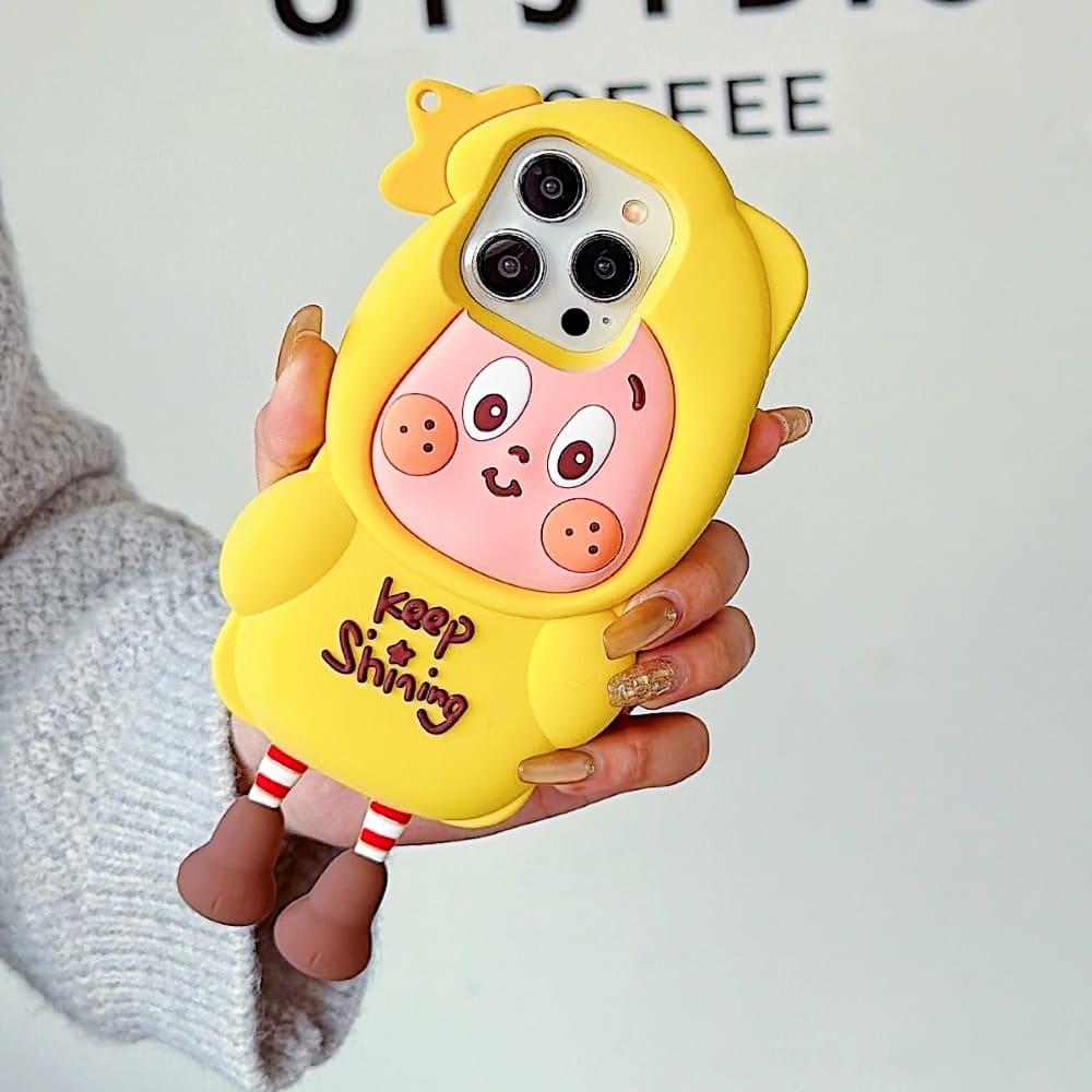 (Buy 1 Get 1) Yellow Joy Protective Phone Case