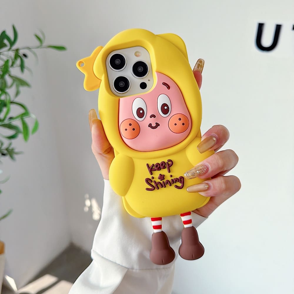 (Buy 1 Get 1) Yellow Joy Protective Phone Case
